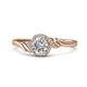 1 - Oriana Signature Round Diamond Engagement Ring 