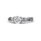 1 - Alika Signature Diamond Three Stone Engagement Ring 