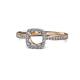 1 - Anne Desire Semi Mount Two Tone Halo Engagement Ring 