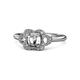 1 - Kyra Signature Semi Mount Floral Engagement Ring 