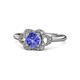 1 - Kyra Signature Tanzanite and Diamond Engagement Ring 