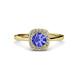 3 - Alaina Signature Tanzanite and Diamond Halo Engagement Ring 