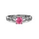 3 - Anwil Signature Pink Tourmaline and Diamond Engagement Ring 