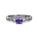 3 - Anwil Signature Iolite and Diamond Engagement Ring 