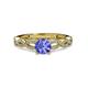3 - Anwil Signature Tanzanite and Diamond Engagement Ring 