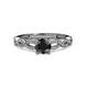 3 - Anwil Signature Black and White Diamond Engagement Ring 