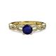 3 - Anwil Signature Blue Sapphire and Diamond Engagement Ring 
