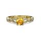 3 - Anwil Signature Citrine and Diamond Engagement Ring 