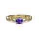 3 - Anwil Signature Iolite and Diamond Engagement Ring 
