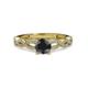 3 - Anwil Signature Black and White Diamond Engagement Ring 