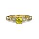 3 - Anwil Signature Yellow and White Diamond Engagement Ring 