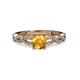3 - Anwil Signature Citrine and Diamond Engagement Ring 