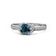 1 - Analia Signature Blue and White Diamond Engagement Ring 