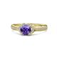 1 - Analia Signature Iolite and Diamond Engagement Ring 