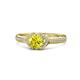 1 - Analia Signature Yellow and White Diamond Engagement Ring 
