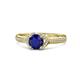 1 - Analia Signature Blue Sapphire and Diamond Engagement Ring 