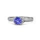 1 - Analia Signature Tanzanite and Diamond Engagement Ring 