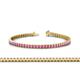 1 - Abril 2.00 mm Pink Sapphire Eternity Tennis Bracelet 