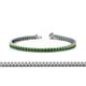 1 - Abril 2.00 mm Green Garnet Eternity Tennis Bracelet 