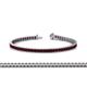 1 - Abril 2.00 mm Red Garnet Eternity Tennis Bracelet 