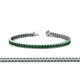 1 - Abril 2.00 mm Emerald Eternity Tennis Bracelet 