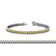 1 - Abril 2.00 mm Yellow Sapphire Eternity Tennis Bracelet 