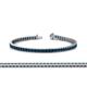 1 - Abril 2.00 mm Blue Diamond Eternity Tennis Bracelet 