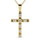 1 - Aja Citrine and Diamond Cross Pendant 