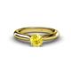 1 - Akila Yellow Sapphire Solitaire Engagement Ring 