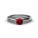 1 - Akila Ruby Solitaire Engagement Ring 