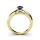 4 - Akila Blue Sapphire Solitaire Engagement Ring 