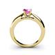 4 - Akila Pink Sapphire Solitaire Engagement Ring 