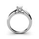 4 - Akila White Sapphire Solitaire Engagement Ring 