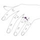 5 - Akila Amethyst Solitaire Engagement Ring 