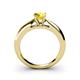 4 - Akila Yellow Sapphire Solitaire Engagement Ring 