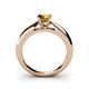 4 - Akila Citrine Solitaire Engagement Ring 