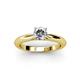 2 - Akila 1.00 ct GIA Certified Natural Diamond Round (6.50 mm) Solitaire Engagement Ring  