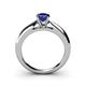 4 - Akila Blue Sapphire Solitaire Engagement Ring 