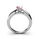 4 - Akila Pink Tourmaline Solitaire Engagement Ring 