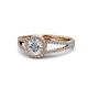 1 - Aylin Diamond Halo Engagement Ring 