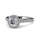 1 - Miah Diamond Halo Engagement Ring 