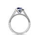 6 - Miah Blue Sapphire and Diamond Halo Engagement Ring 