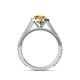6 - Miah Citrine and Diamond Halo Engagement Ring 