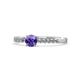 1 - Juan Iolite and Diamond Engagement Ring 
