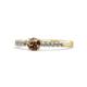 1 - Juan Smoky Quartz and Diamond Engagement Ring 