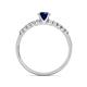 6 - Juan Blue Sapphire and Diamond Engagement Ring 