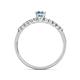 6 - Juan Aquamarine and Diamond Engagement Ring 
