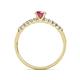 6 - Juan Rhodolite Garnet and Diamond Engagement Ring 