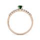 6 - Juan Emerald and Diamond Engagement Ring 