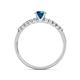 6 - Juan Blue and White Diamond Engagement Ring 